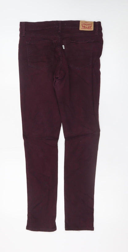 Levi's Women's Purple Skinny Jeans Size 10 W28 L30 Stretch Denim