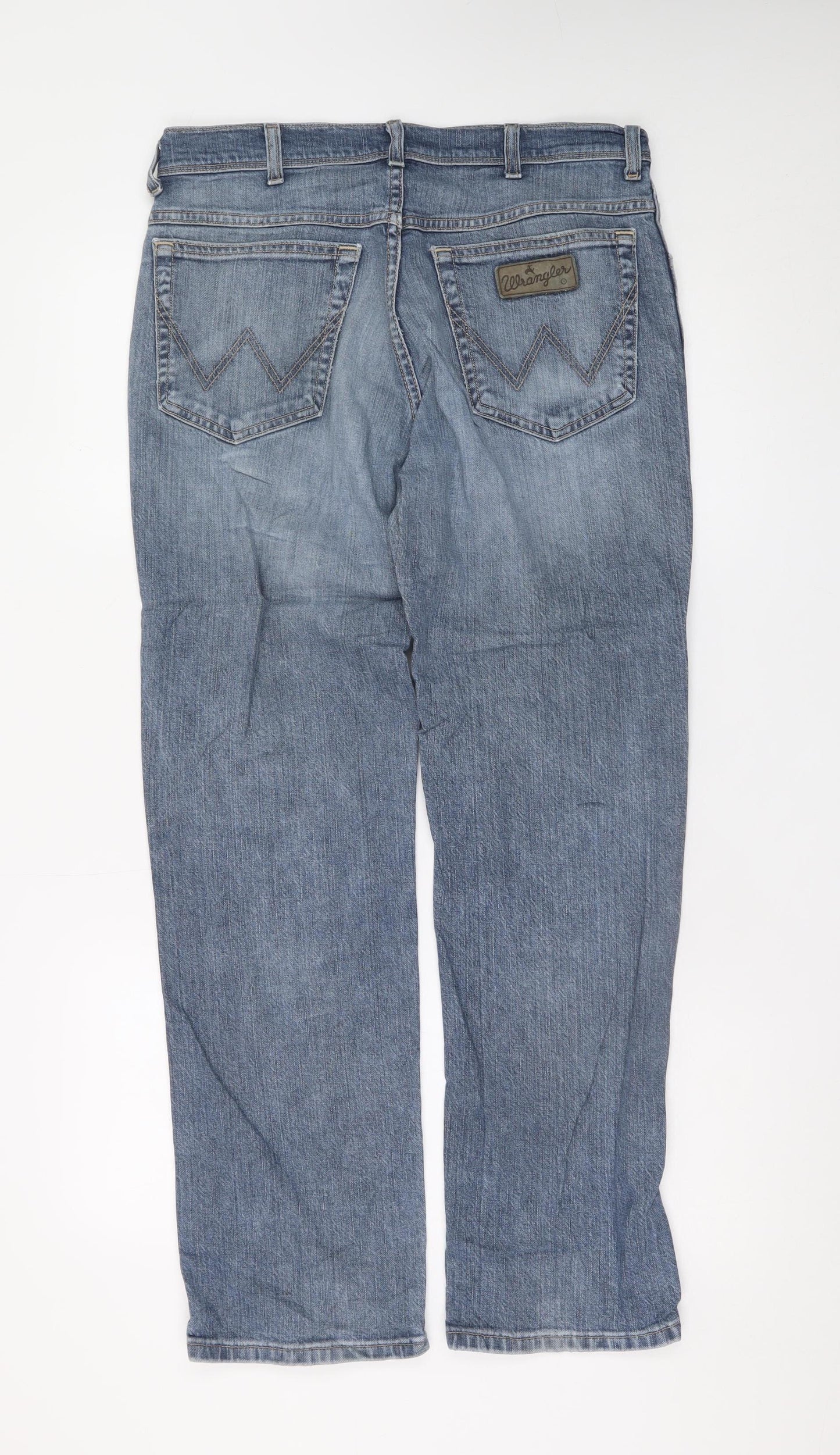 Wrangler Men's Blue Texas Stretch Straight Denim Jeans W33 L30