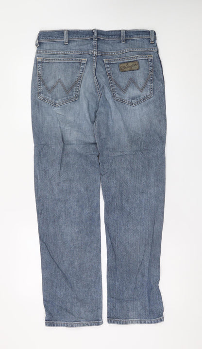 Wrangler Men's Blue Texas Stretch Straight Denim Jeans W33 L30