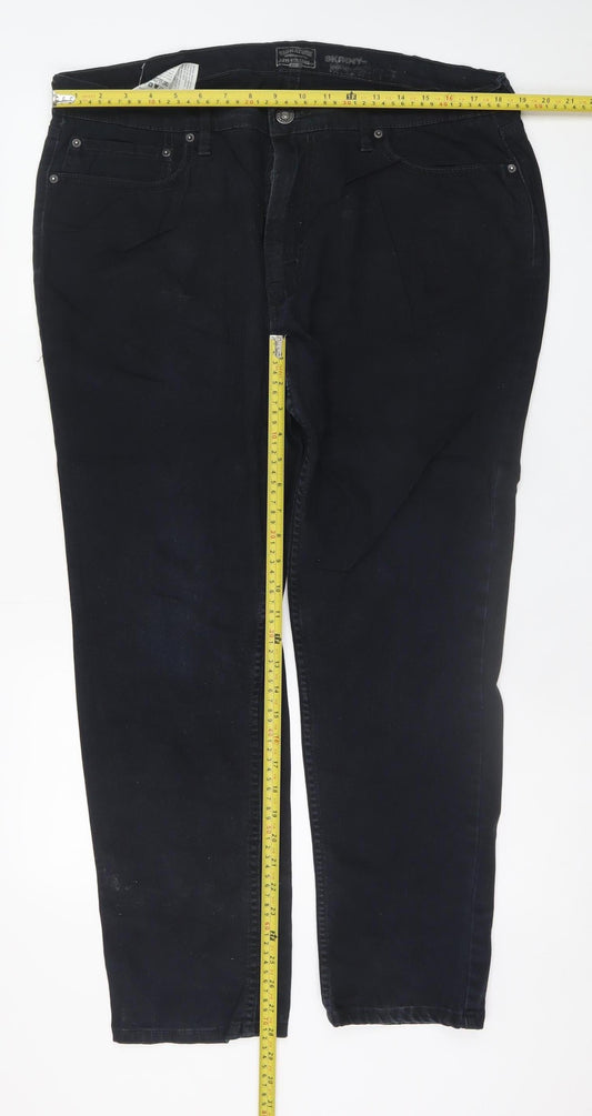 Levi Strauss Men's Black Skinny Jeans W38 L30 Stretch Denim
