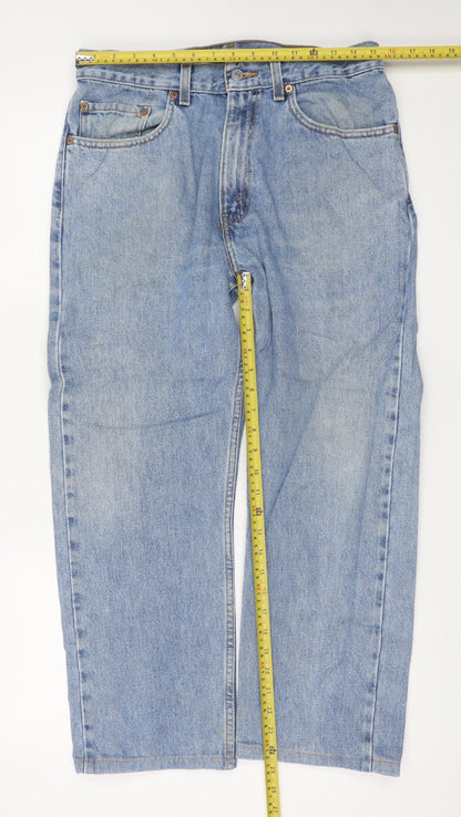 Levi's 505 Men's Blue Regular Fit Straight Leg Jeans W32 L30