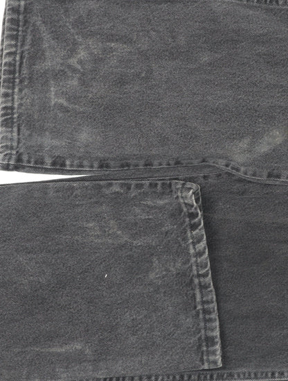 Wrangler Mens Black Regular Fit Straight Leg Jeans Size 36x34