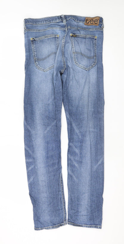Lee Men's Blue Luke Straight Fit Denim Jeans W34 L32