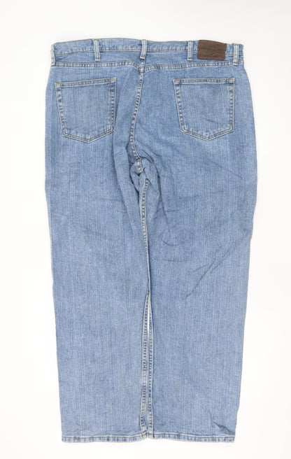Wrangler Men's Blue 40x29 Relaxed Fit Straight Denim Jeans