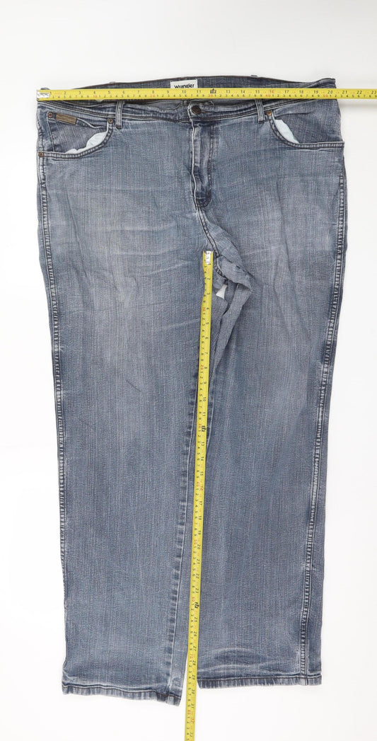 Wrangler Men's Blue Regular Fit Texas Straight Jeans W42 L32