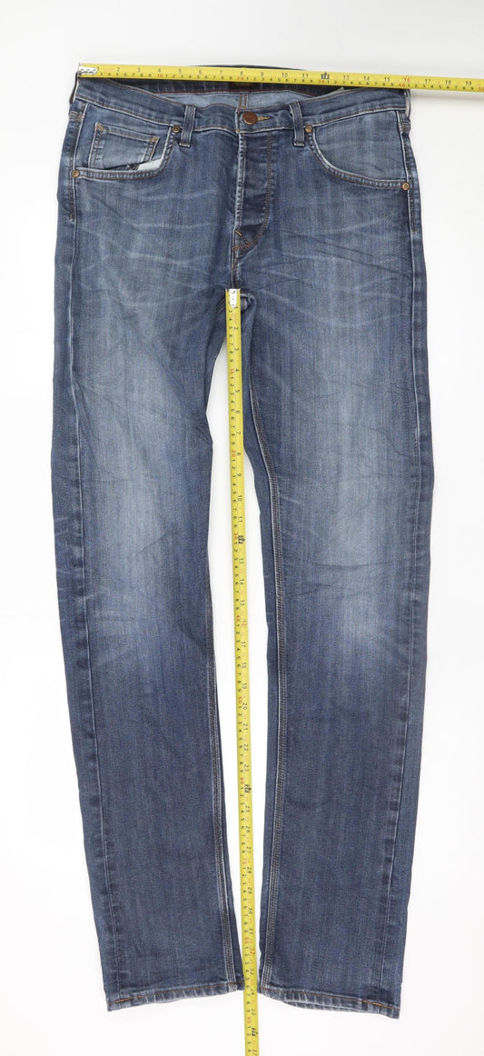 Lee Men’s Blue Daren Straight Leg Regular Fit Denim Jeans W33 L36
