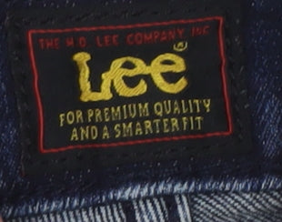 Lee Men's Blue Daren Zip Fly Straight Denim Jeans W36 L34