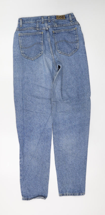 Lee Womens Blue High Rise Mom Jeans Size 11 Slim Vintage Denim
