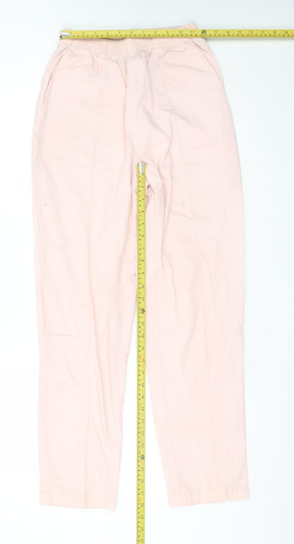 Crest Womens Pink XS Lightweight Straight Trousers