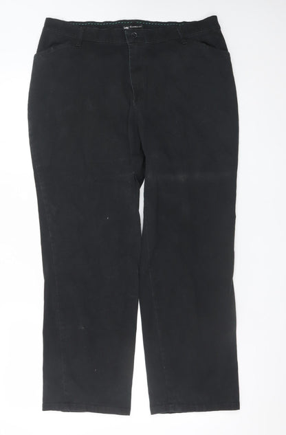 Lee Relaxed Fit Black Straight Jeans Men’s Size 16