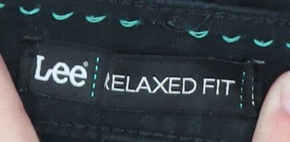 Lee Relaxed Fit Black Straight Jeans Men’s Size 16