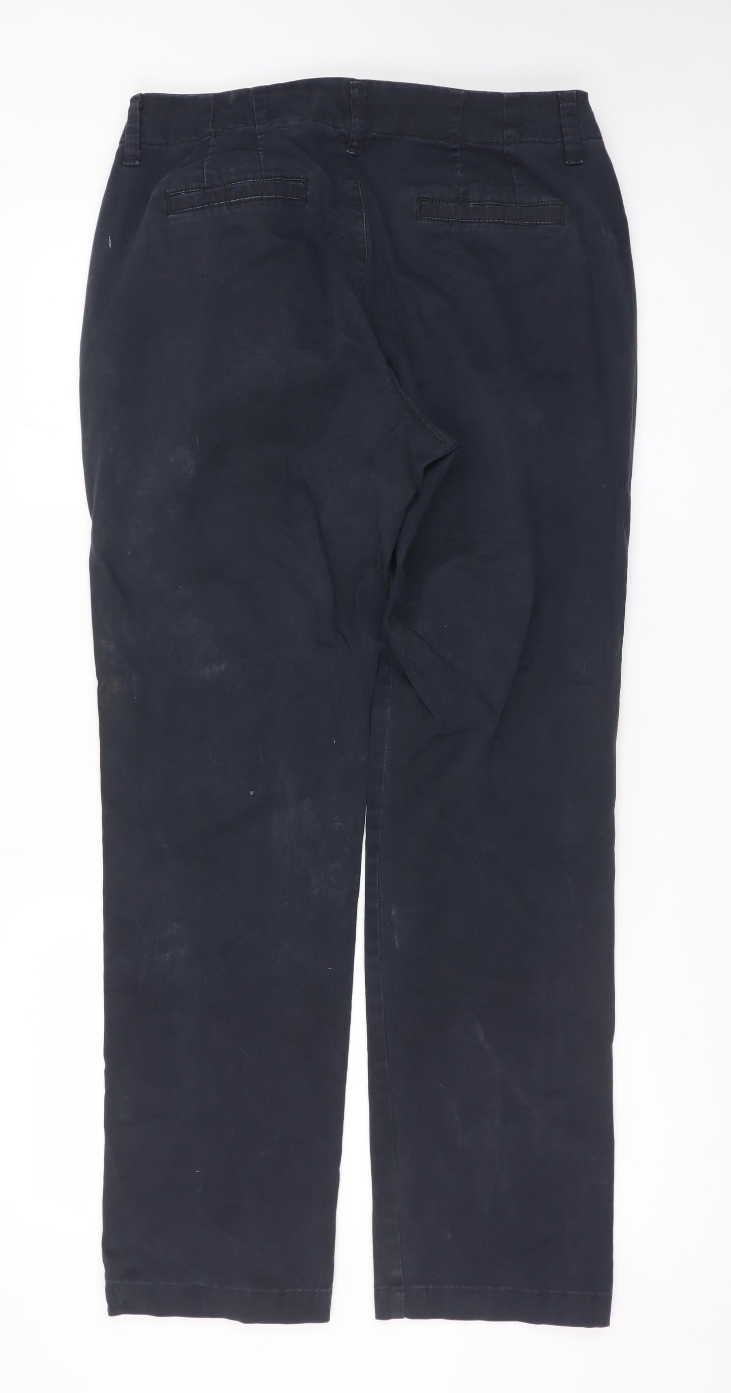 Lee Men's Black Tailored Chino Slim Straight Leg Trousers Size M