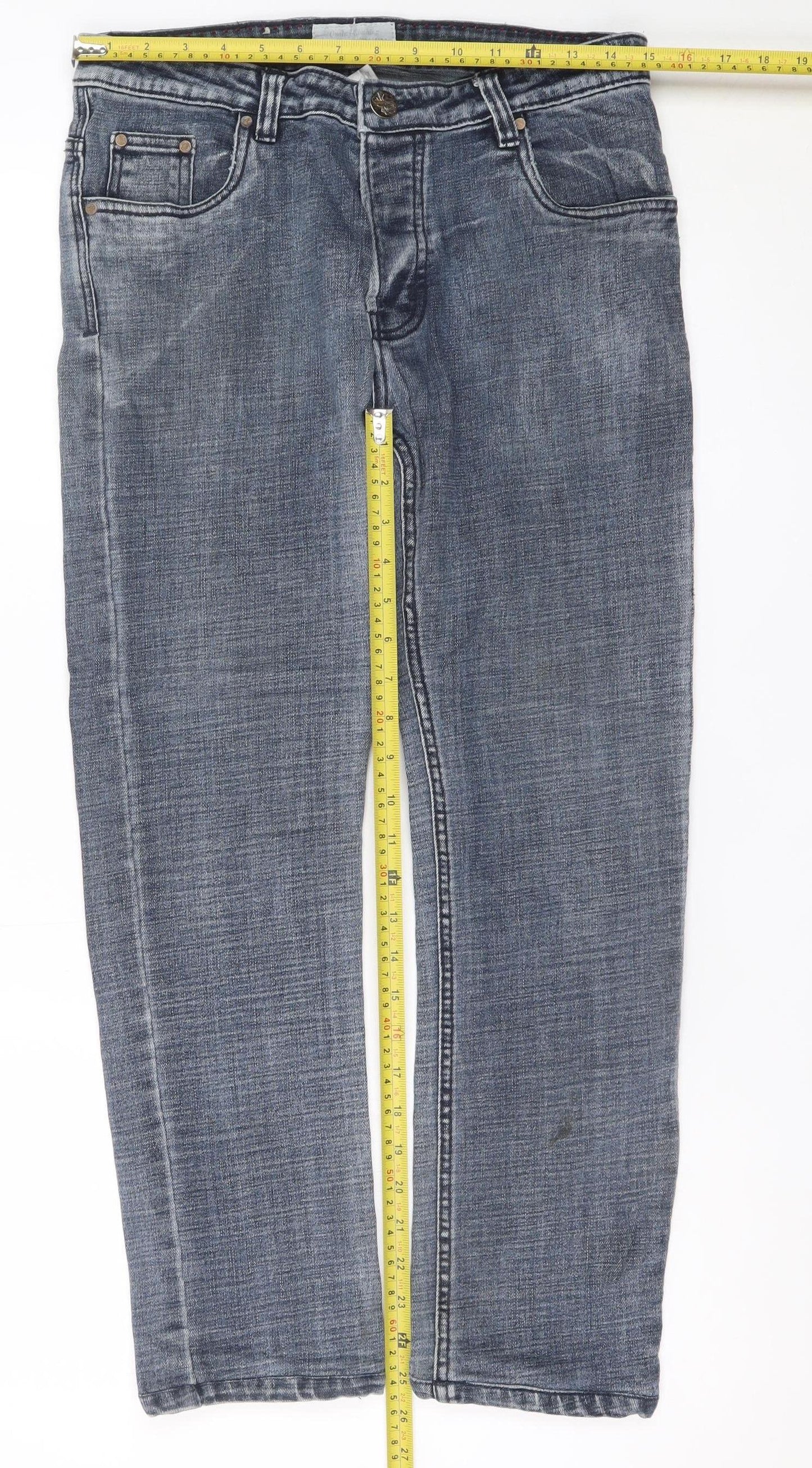 Levi's Men's Blue 34in Regular Fit Straight Denim Jeans
