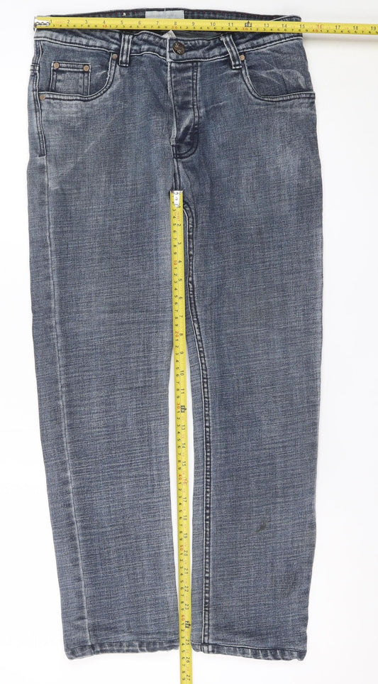 Levi's Men's Blue 34in Regular Fit Straight Denim Jeans
