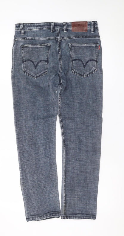 Levi's Men's Blue 34in Regular Fit Straight Denim Jeans