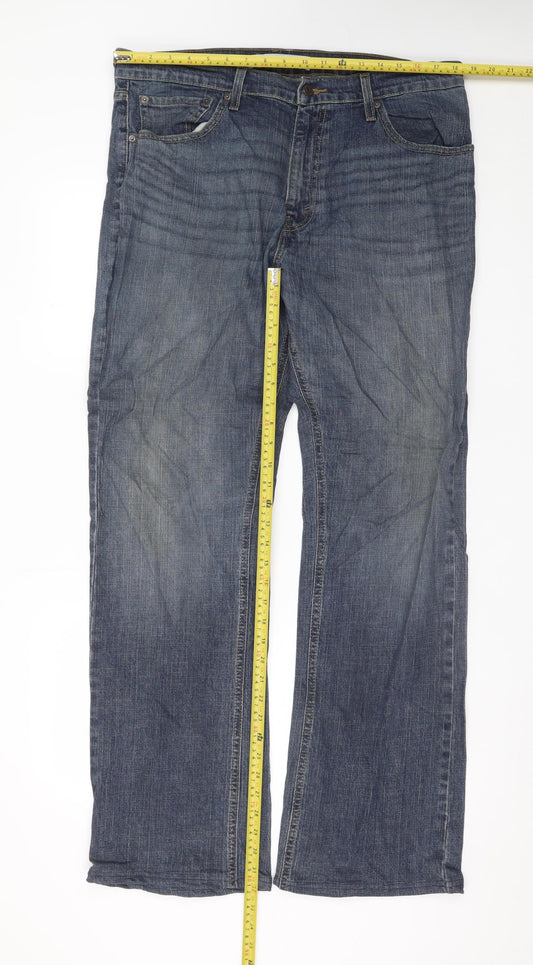Levi Strauss Signature Men's Blue Straight Jeans W36 L34