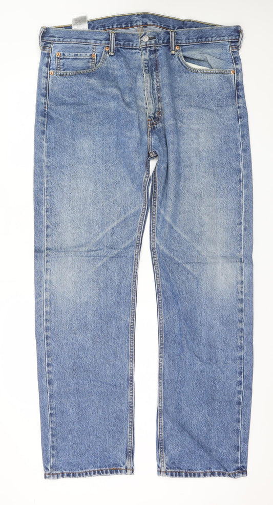 Levi's Men's Blue Straight Leg 501 Denim Jeans W40 L34 Regular Fit