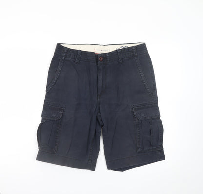 Tommy Hilfiger Men's Blue Cargo Shorts Size 32 Cotton Casual