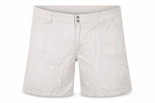 Front view of Lee Platinum Label women’s beige cargo shorts size 24w cotton blend