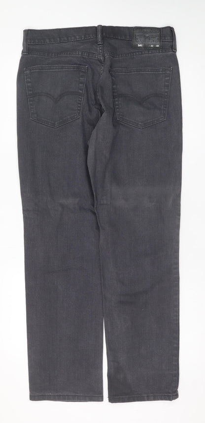 Levi's 541 Men's Grey Straight Fit Denim Jeans W32 L30