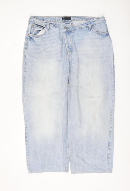 ASOS DESIGN Women’s Blue High-Rise Relaxed Mom Jeans Size 20