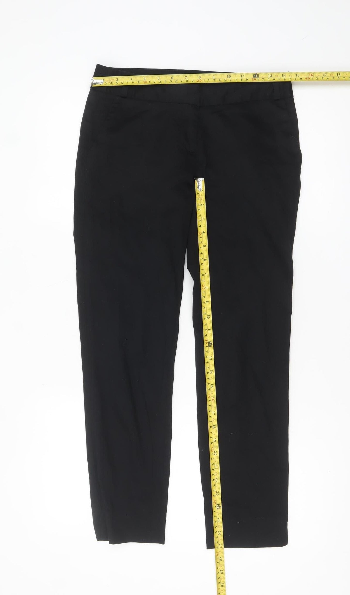 Warehouse Women’s Black Slim Chino Trousers Size 8