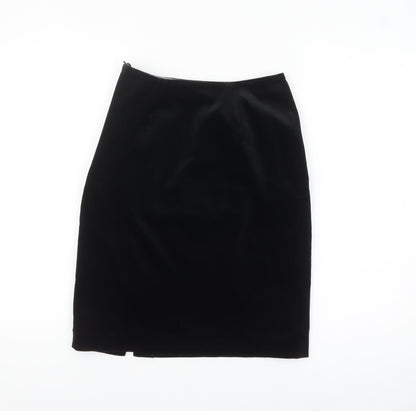 Marks and Spencer Women’s Black Velvet Pencil Skirt Size 8