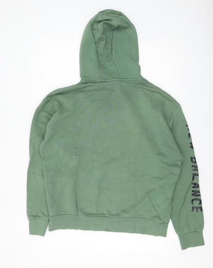 New Balance Men's Green Pullover Hoodie M Sports Fleece