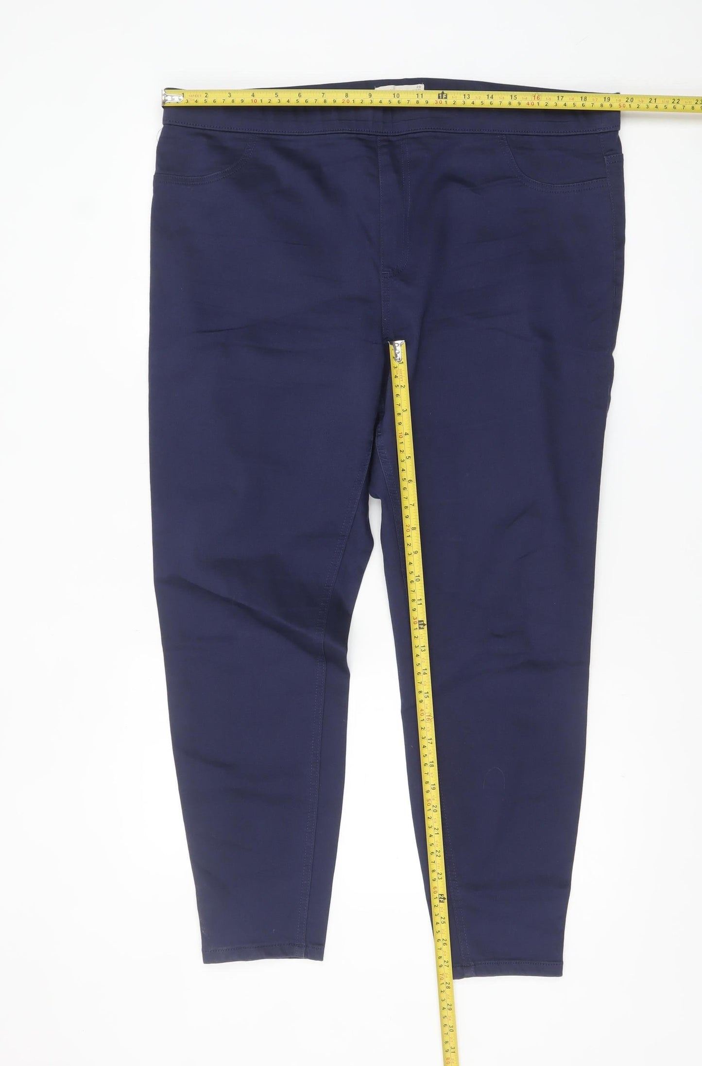 Marks and Spencer Women’s Blue Stretch Jegging Trousers Size 20 Regular