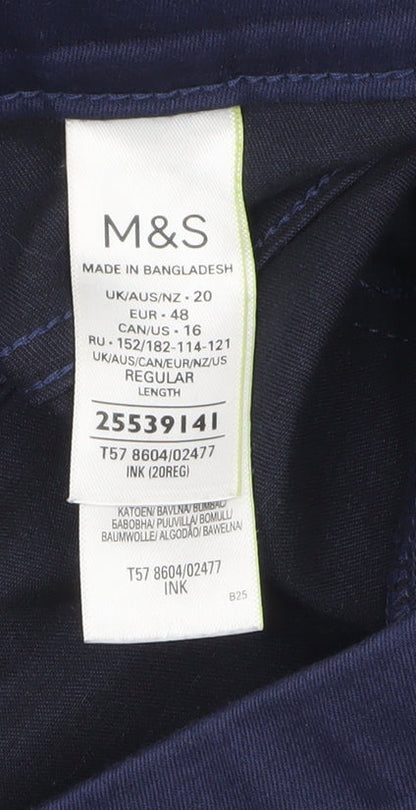 Marks and Spencer Women’s Blue Stretch Jegging Trousers Size 20 Regular