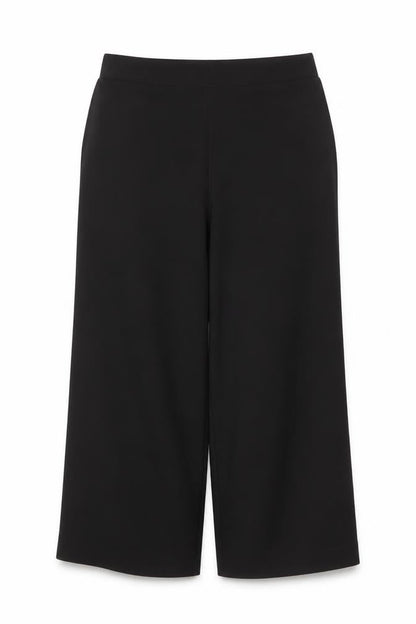 H&M Womens Black Wide-Leg Trousers XL Polyester Blend