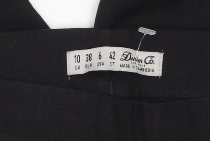 Denim Co. Women's Black Skinny Jeans Size 10 Slim Fit Stretch
