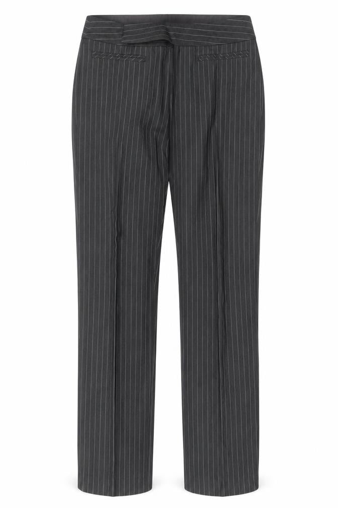 Mexx Women’s Grey Pinstripe Slim Fit Dress Trousers Size 10