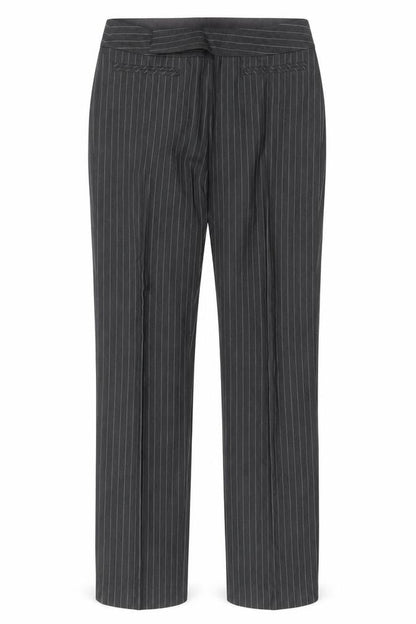 Mexx Women’s Grey Pinstripe Slim Fit Dress Trousers Size 10