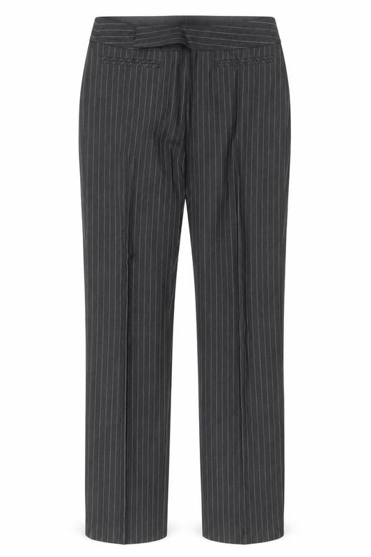 Mexx Women’s Grey Pinstripe Slim Fit Dress Trousers Size 10