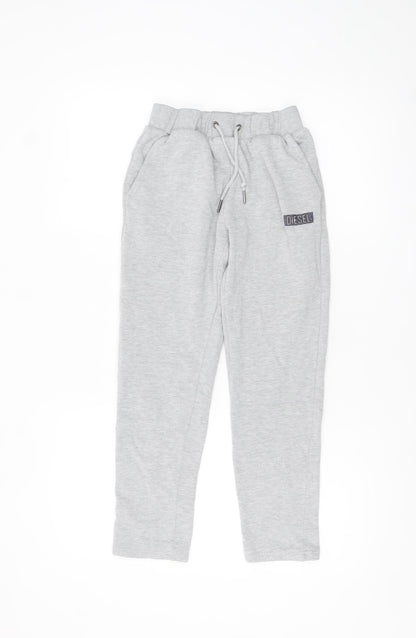 Diesel Boys Grey Jogger Sweatpants Age 11-12 Years Elastic Waist