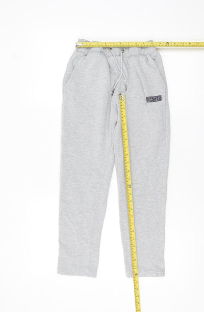 Diesel Boys Grey Jogger Sweatpants Age 11-12 Years Elastic Waist
