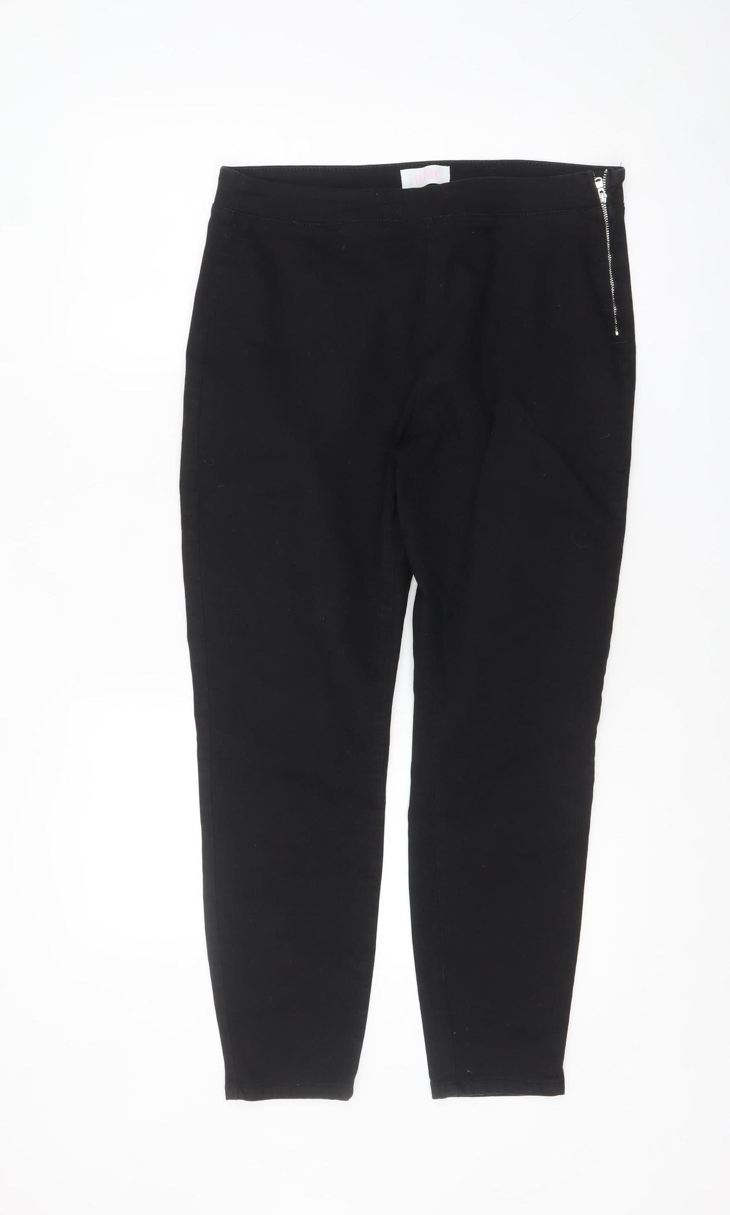 Savior Women's Black Size 14 Slim Fit Jegging Jeans