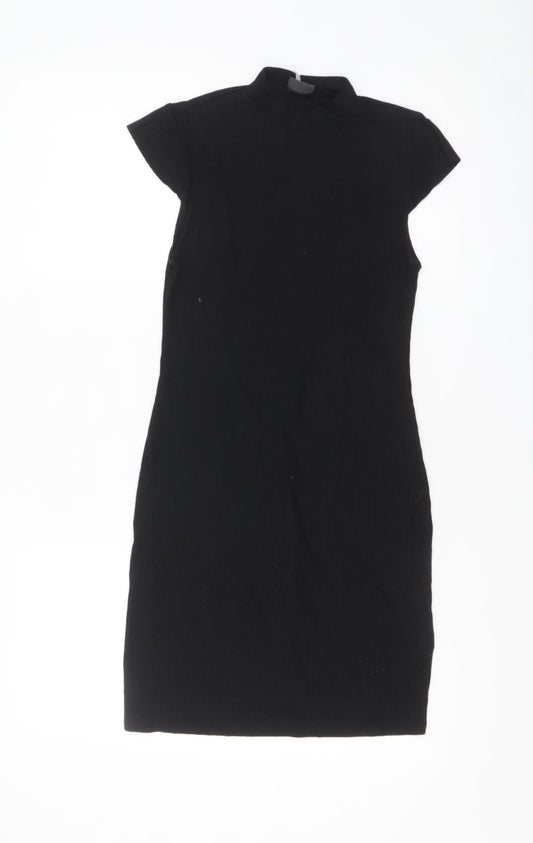 Sparkle & Fade Women’s Black XS Bodycon Short Dress