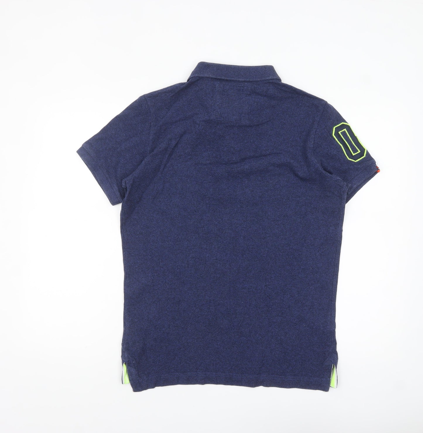 Superdry Men's Blue Slim Fit Polo Shirt Size M