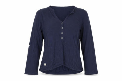 Regatta Great Outdoors Navy Long Sleeve Viscose Button-Up Shirt Womens Size 14