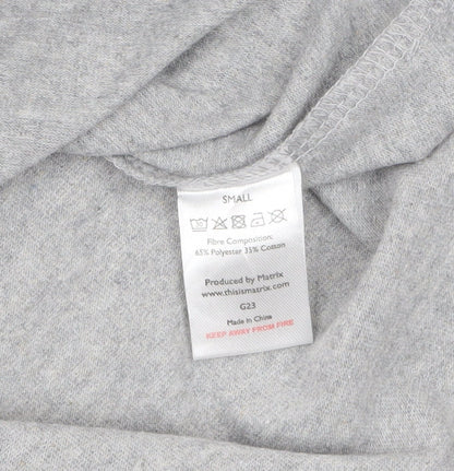 The White Company Men’s Grey Long Sleeve V-Neck Casual Top Size S