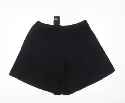 Yours Women’s Black Plus Size 20 Culotte Stretch Shorts