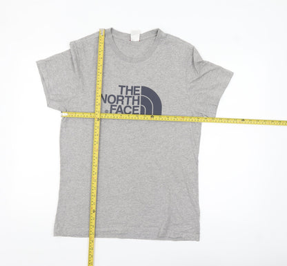 The North Face Men's Grey Crew Neck Short Sleeve Cotton T-Shirt M