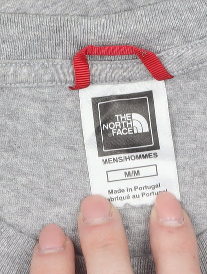 The North Face Men's Grey Crew Neck Short Sleeve Cotton T-Shirt M