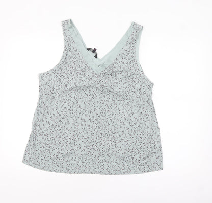 Jasper Conran Women’s Blue Floral Viscose Camisole Tank Top Size 18