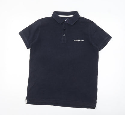 Henri Lloyd Men's Blue Regular Fit Cotton Polo Shirt Size S