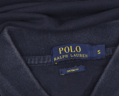 Ralph Lauren Men's Blue Slim Fit Cotton Polo Shirt Size S