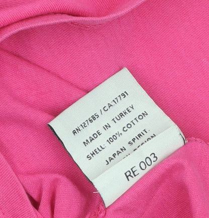 Superdry Womens Pink Cotton Slim Fit Short Sleeve T-Shirt S