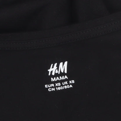 H&M Mama Black Bodycon Maternity Dress Women's XS